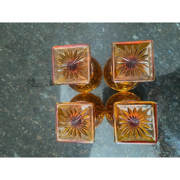 Indiana Glass Company 4" Amber Glassware (Qty. 4) - Picture 6 of 6